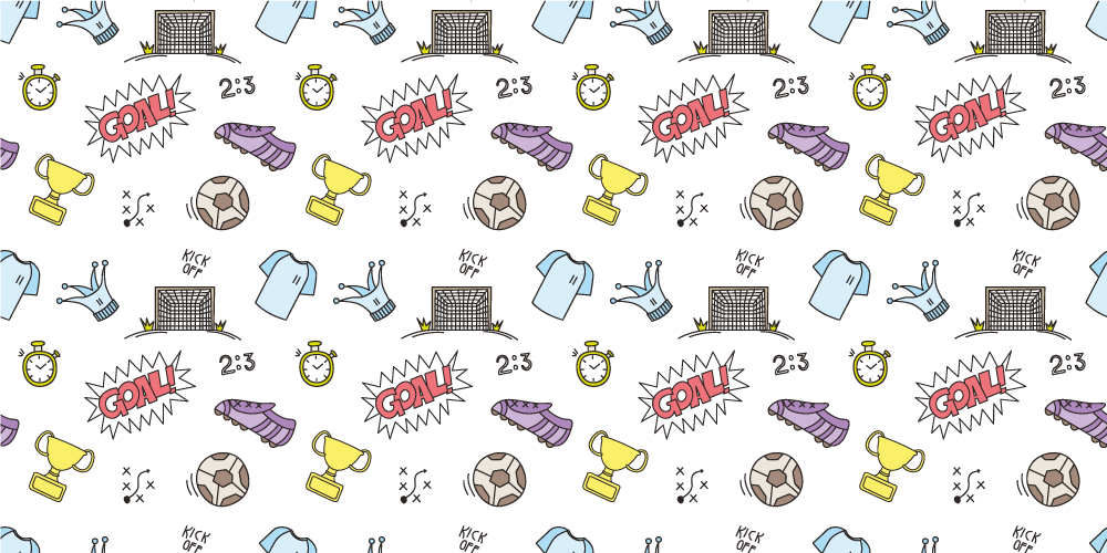 Sporto simbolių tema žaidimų dizaino vinilo kilimėlis - „Tenstickers“