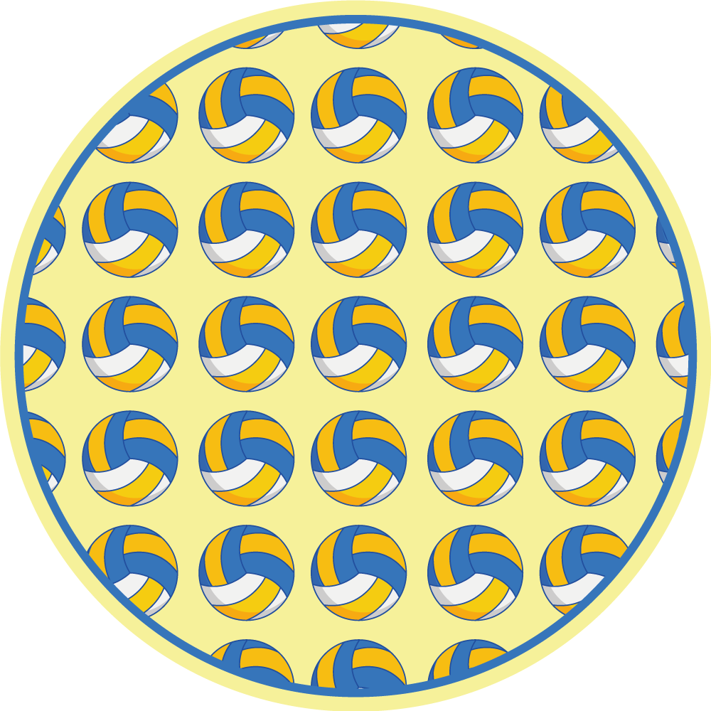 Tinklinio motyvas žaidimų dizaino vinilo kilimėlis - „Tenstickers“