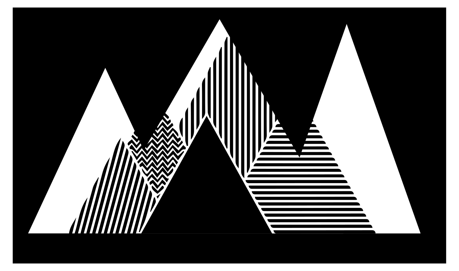 Stilingas zigzago raštas geometriniai kilimas - „Tenstickers“