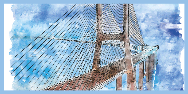 Tilto iliustracija vinilinis kilimas svetainei - „Tenstickers“