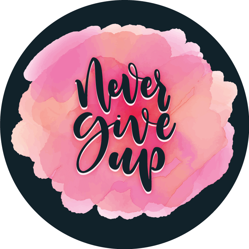 Vinilo kilimėlas su frazėmis neatsitrauk nuo savo tikslo - „Tenstickers“