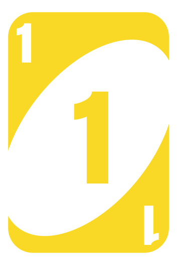 Geltonas numeris vienas žaidimų dizaino vinilo kilimėlis - „Tenstickers“