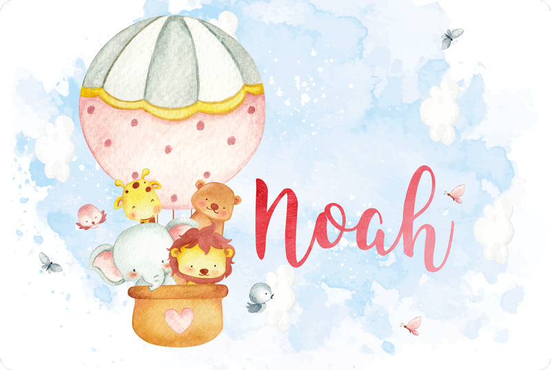 Oro baliono nuotykis su pavadinimu kilimas vaiko kambariui - „Tenstickers“