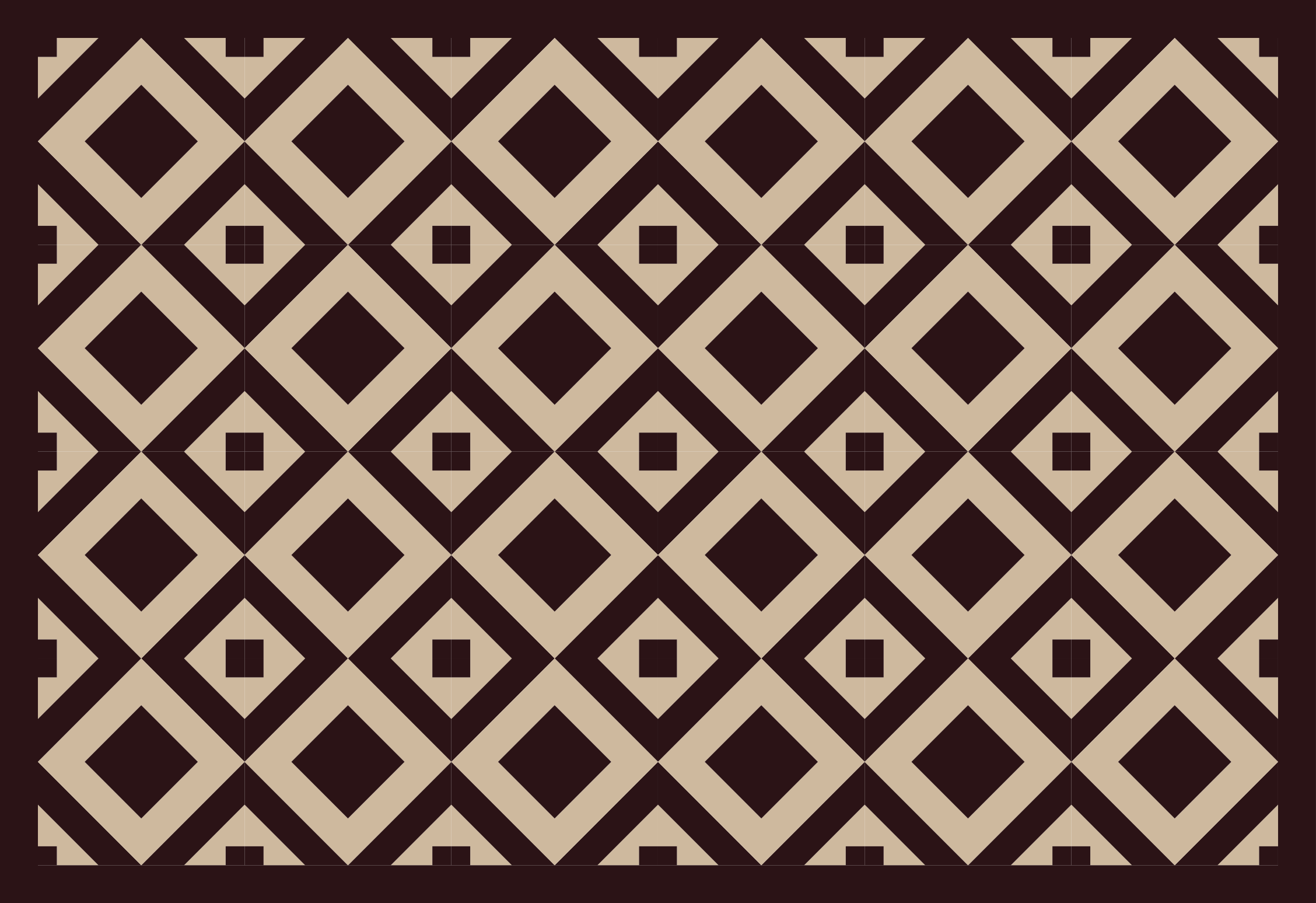 Iliustracija su rombo raštu geometriniai kilimas - „Tenstickers“