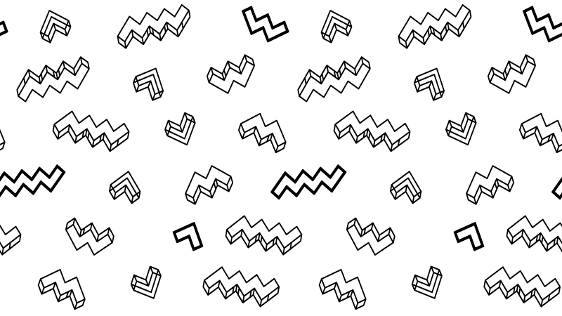 Drąsūs kampuoti raštai vinilinis kilimėlis - „Tenstickers“