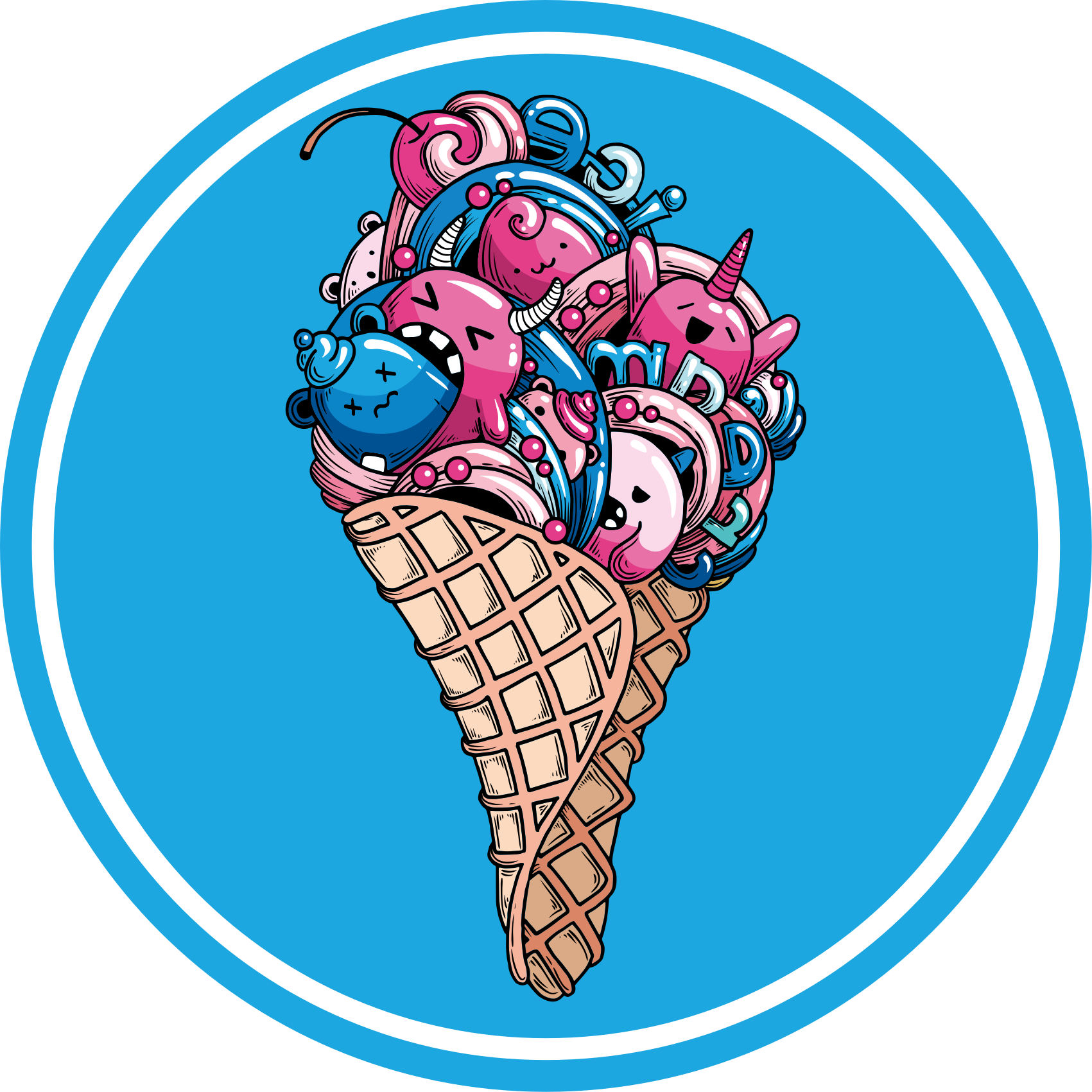 Ledų malonumas apskritimo formos vinilo kilimėlis - „Tenstickers“