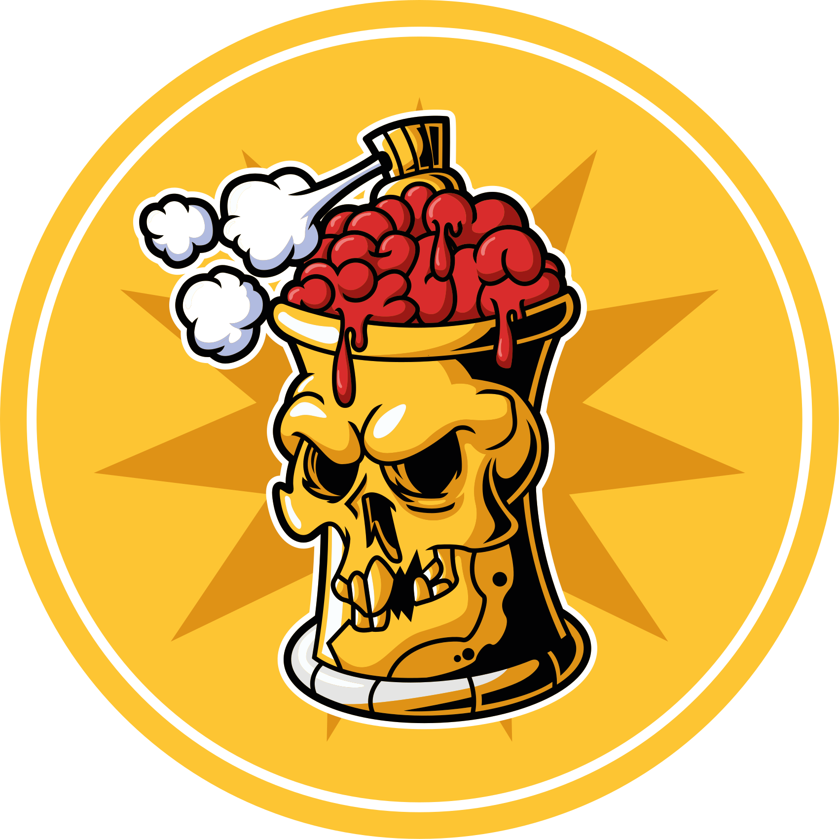 Graffiti kaukolės purškiklis gali modernus kilimas - „Tenstickers“