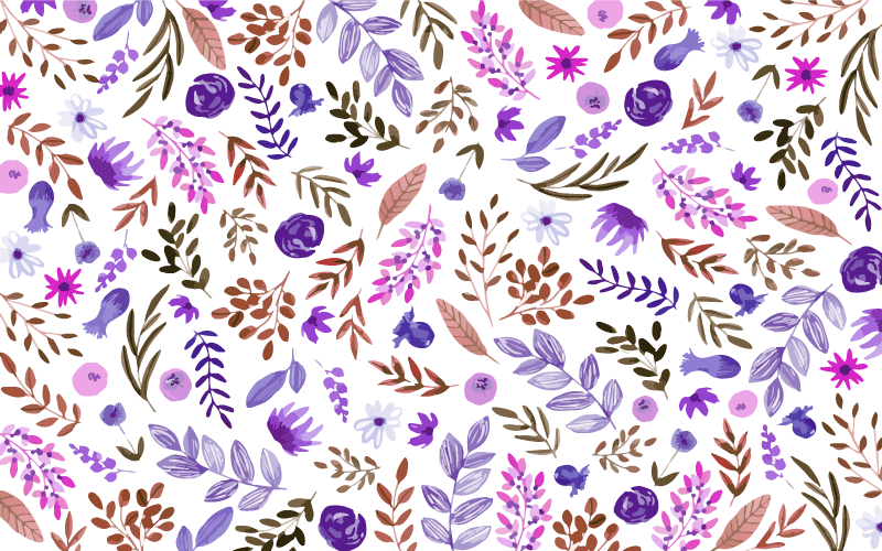 Gėlių rašto kilimėlis gamtos raštu - „Tenstickers“