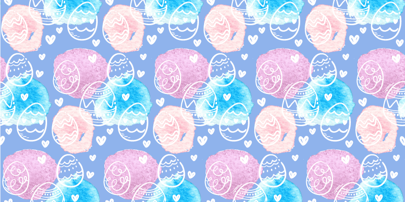 Spalvingi velykų kiaušiniai vinilinis kilimėlis - „Tenstickers“