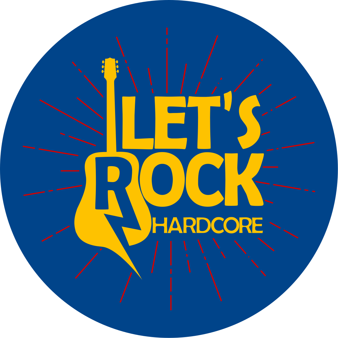 Elektrinės gitaros duoklė apskritimo formos vinilo kilimėlis - „Tenstickers“