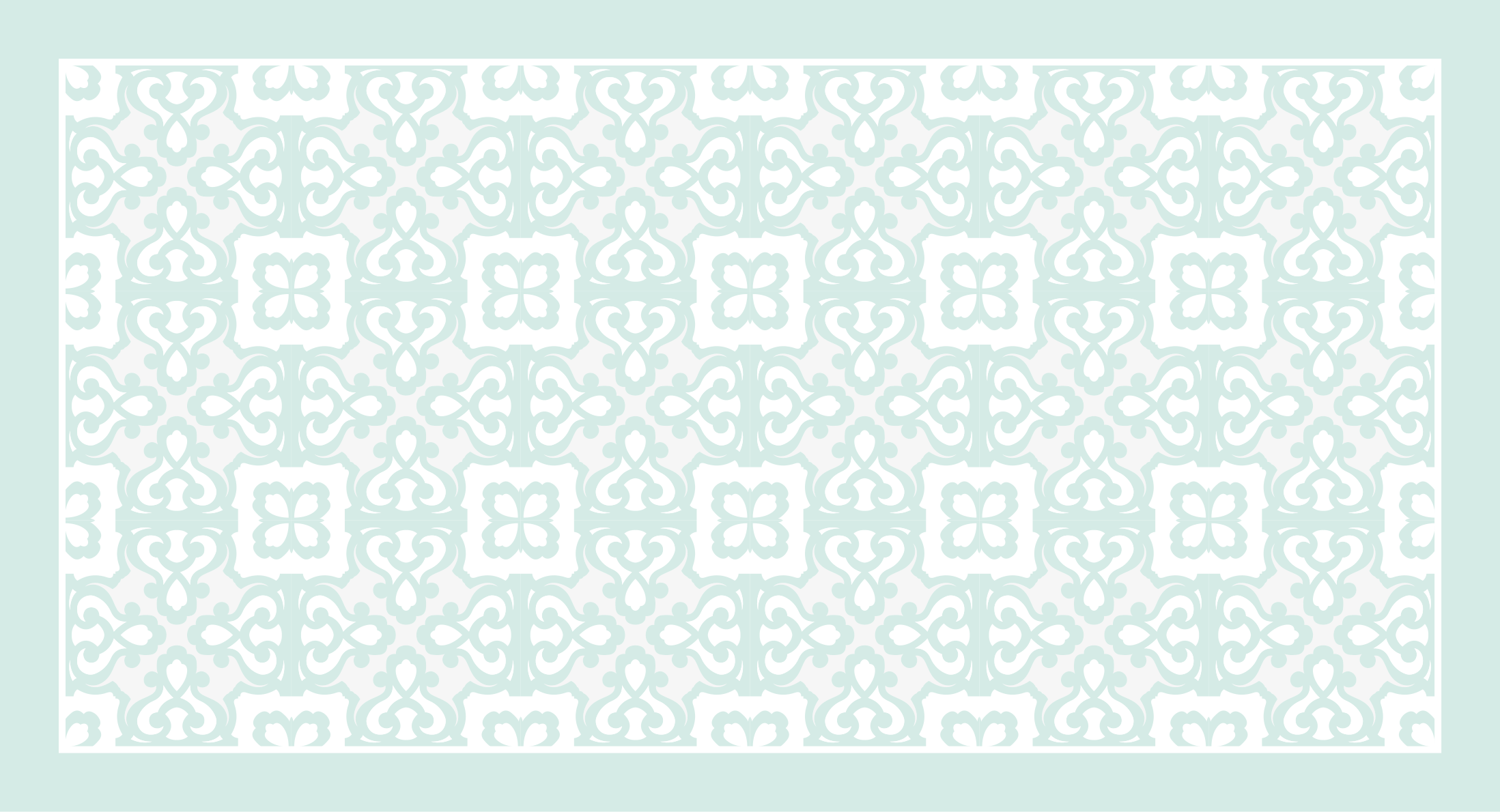 Elegantiškas turkis vinyliniai kilimas su plytelių imitacija - „Tenstickers“