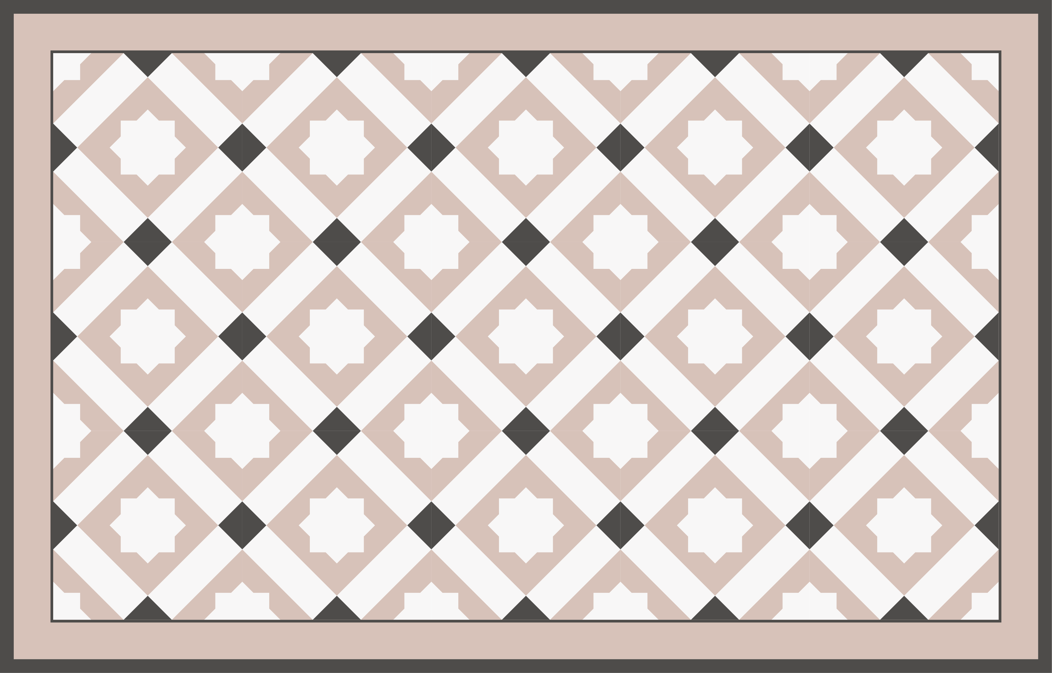 Geometrinės žvaigždės vonios kambario vinilo kilimėlis - „Tenstickers“