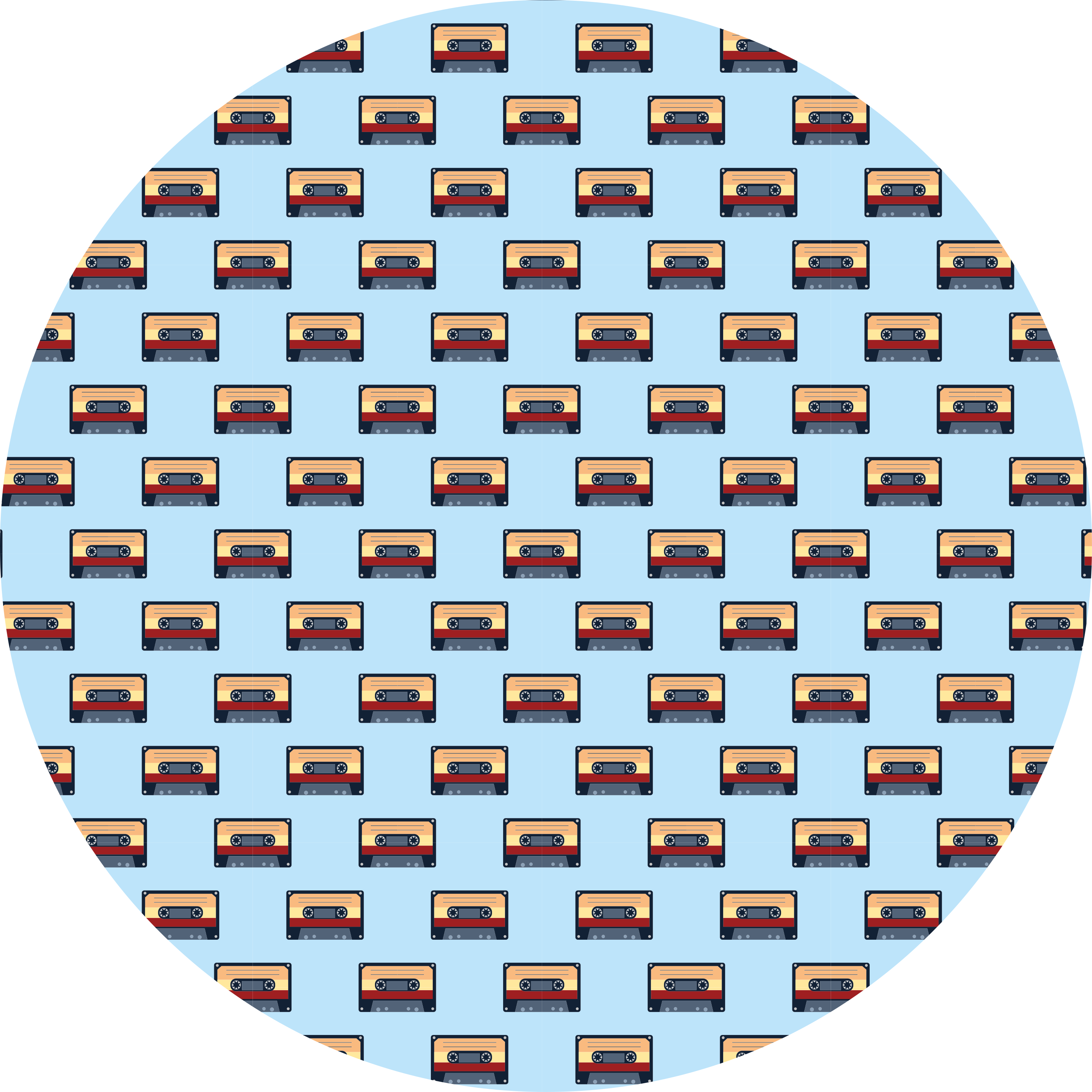 Senoviniai viniliniai kilimas retro kasetės koncepcija - „Tenstickers“