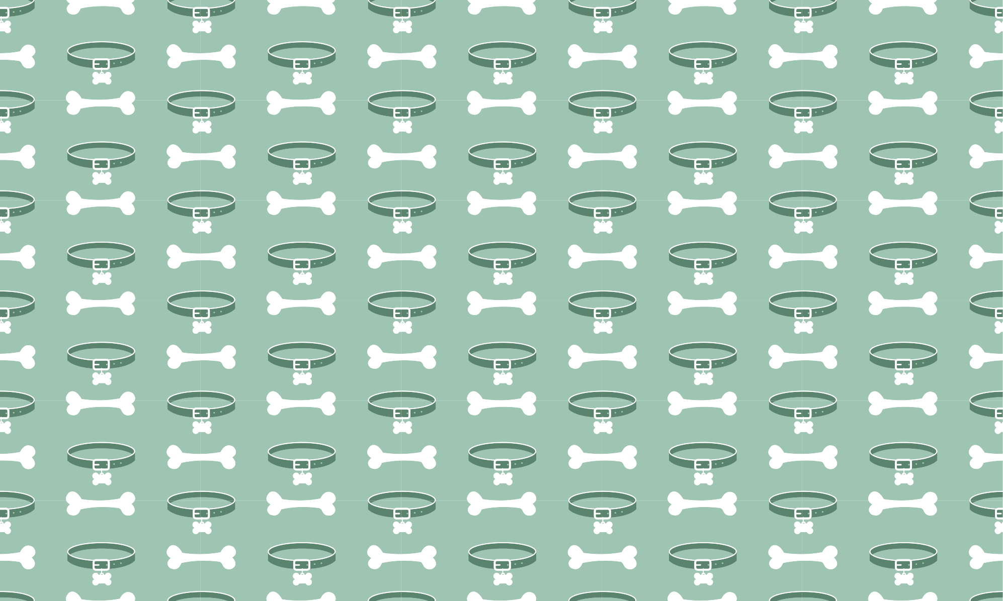 šunų kaulų raštas gyvūnų vinilo kilimėlis - „Tenstickers“