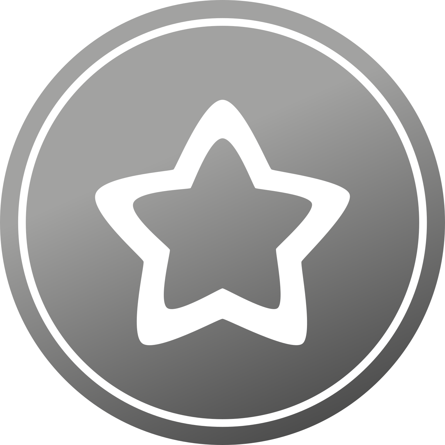 Žvaigždžių vinilinis kilimėlis stilingu pilku raštu - „Tenstickers“