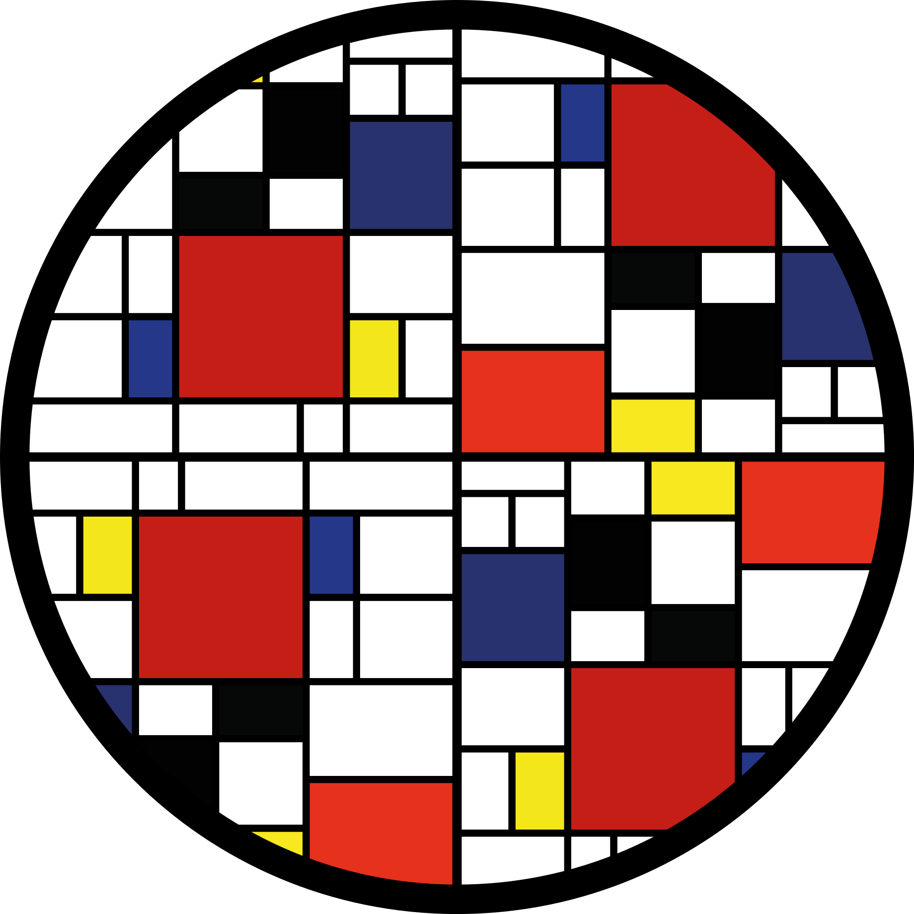 Modernus vinilinis kilimas spalvų blokų išdėstymas - „Tenstickers“