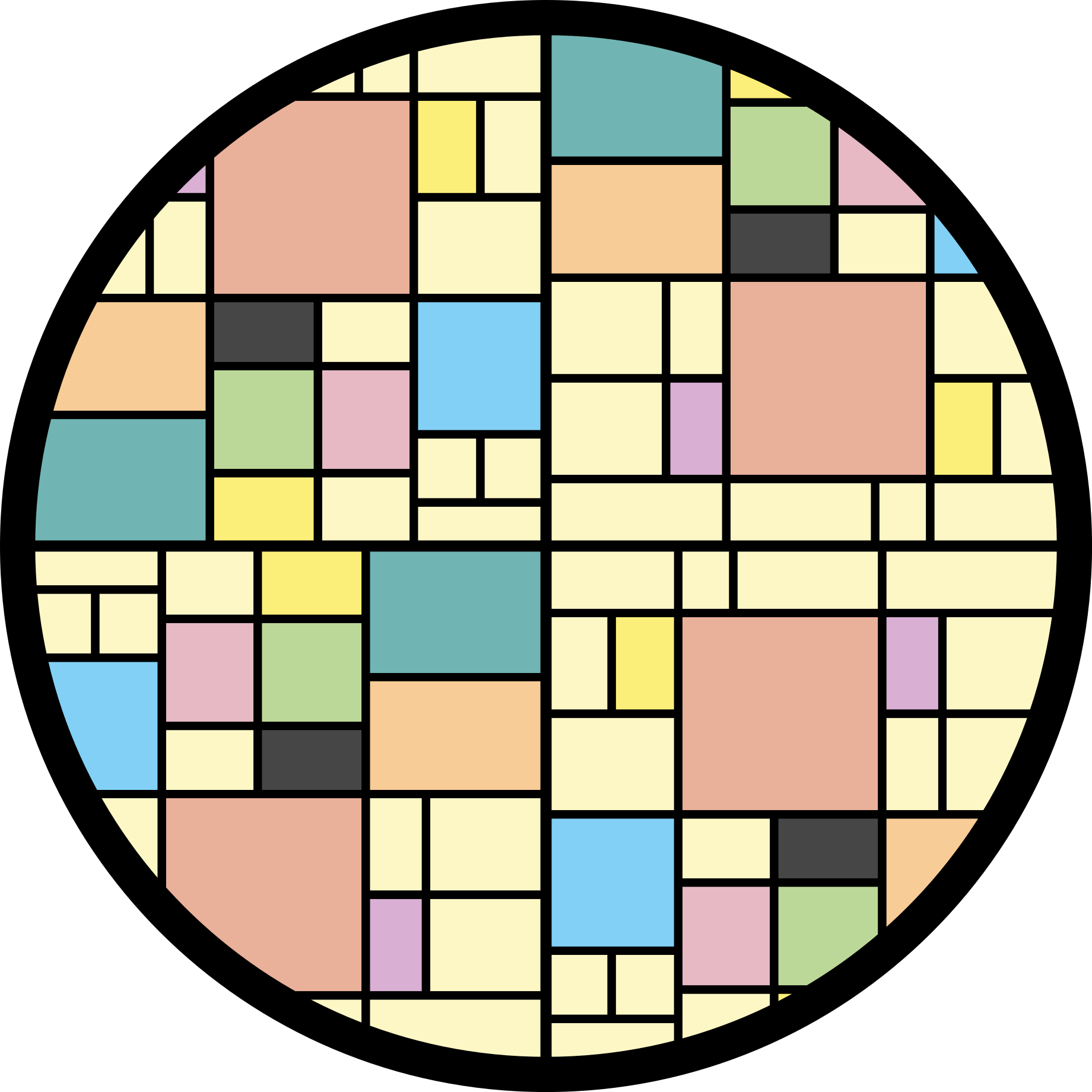 Geometriniai kilimas spalvingų blokų raštu - „Tenstickers“