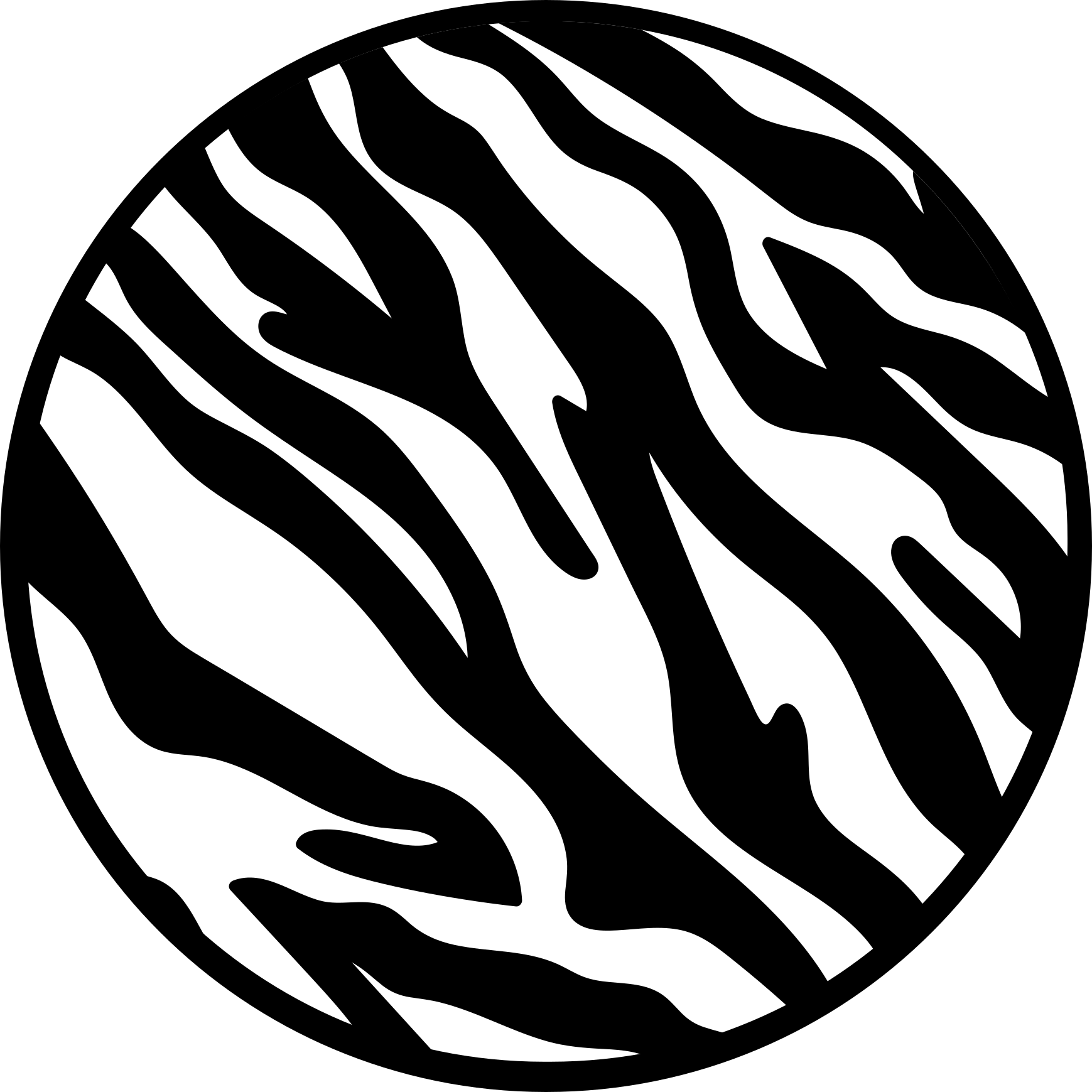 Gyvūnų spaudos vinilo kilimėlis zebra raštu - „Tenstickers“