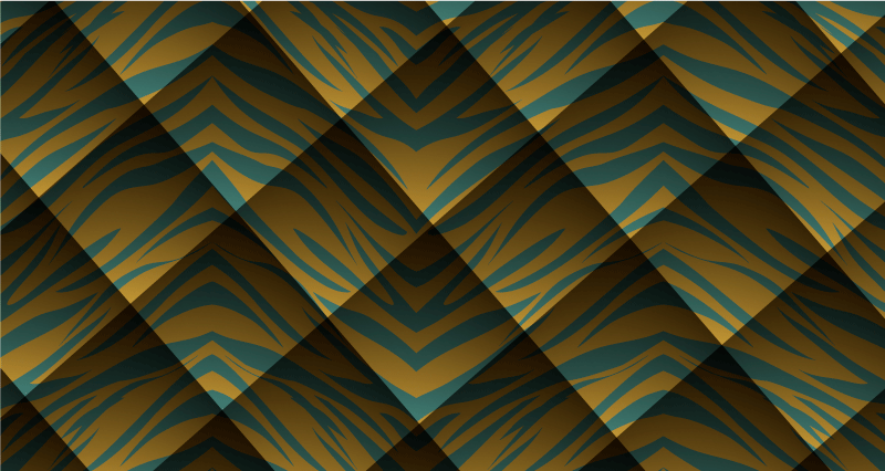 Tigro juostelės koncepcija gyvūnų spaudos vinilo kilimėlis - „Tenstickers“