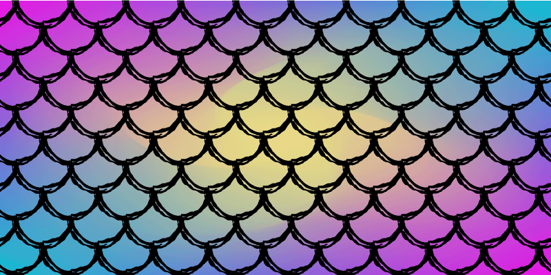 Spalvingas svarstyklių raštas vinilinis kilimėlis - „Tenstickers“