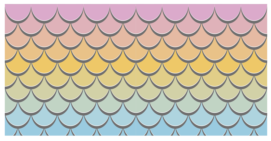 Spalvingas svarstyklių raštas vinilo kilimas - „Tenstickers“