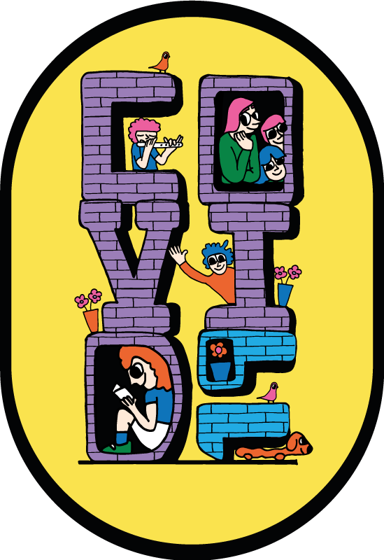 Covid personažai lieka namuose vinilinis kilimėlis - „Tenstickers“