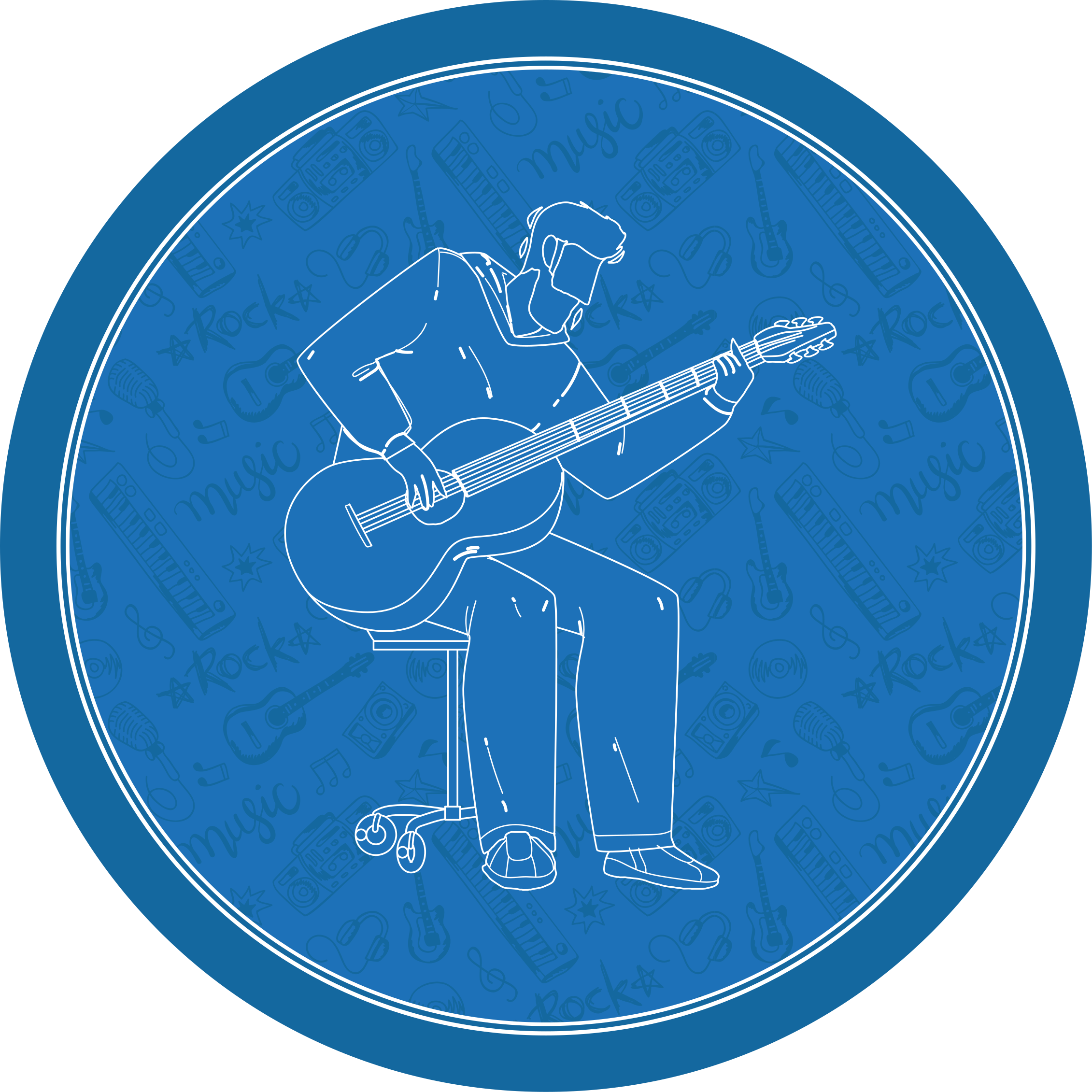 Muzikiniai vibracijos tekstūrinis vinilinis kilima - „Tenstickers“