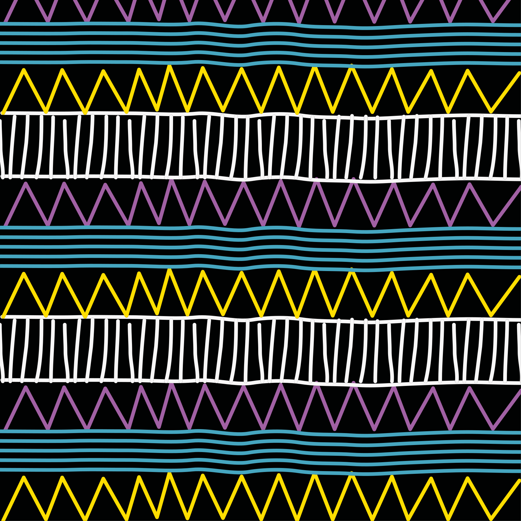 Spalvingų raštų žaismas geometriniai kilimas - „Tenstickers“