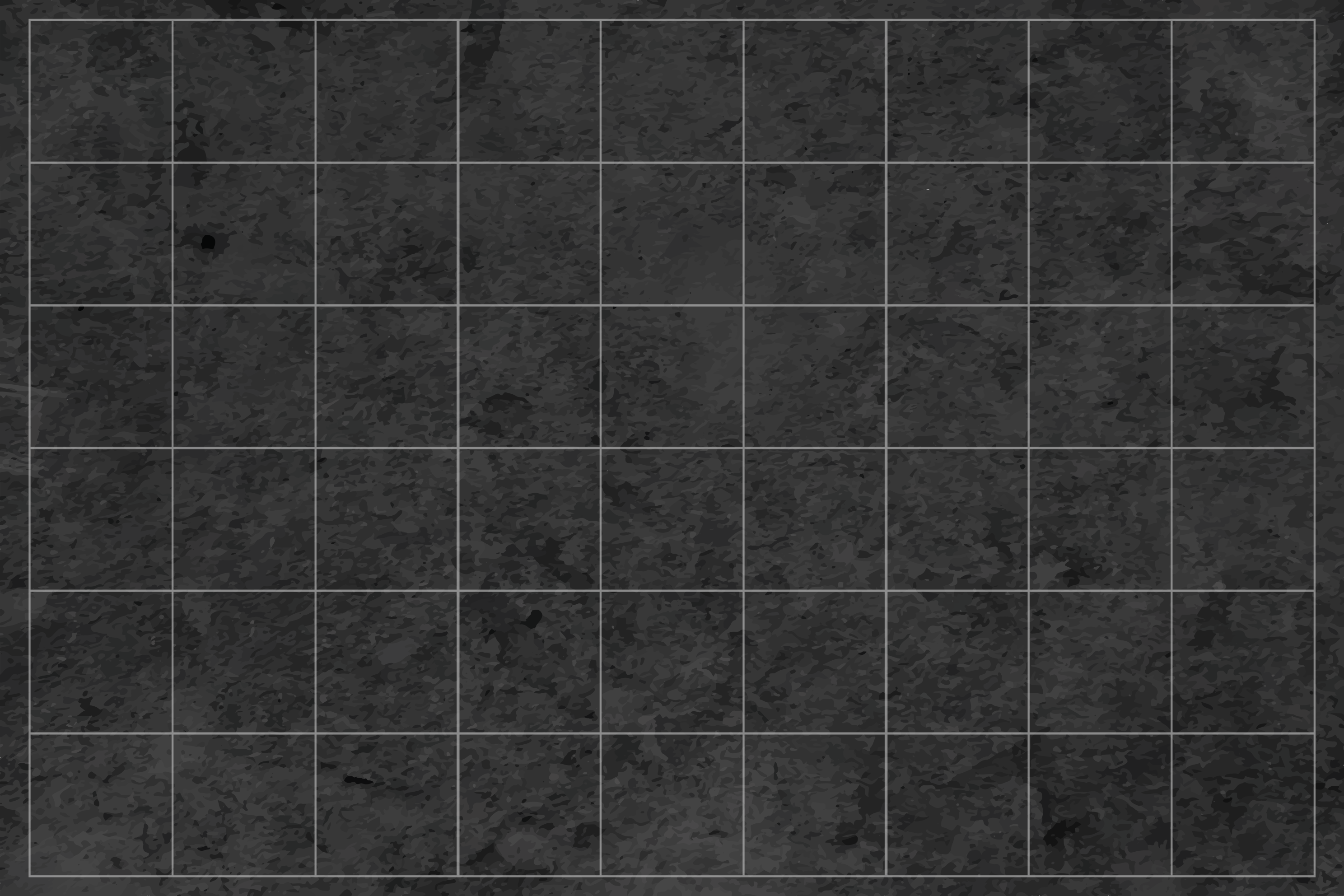 Vinilo kilimėliai su akmenų imitacija juodi kvadratai - „Tenstickers“