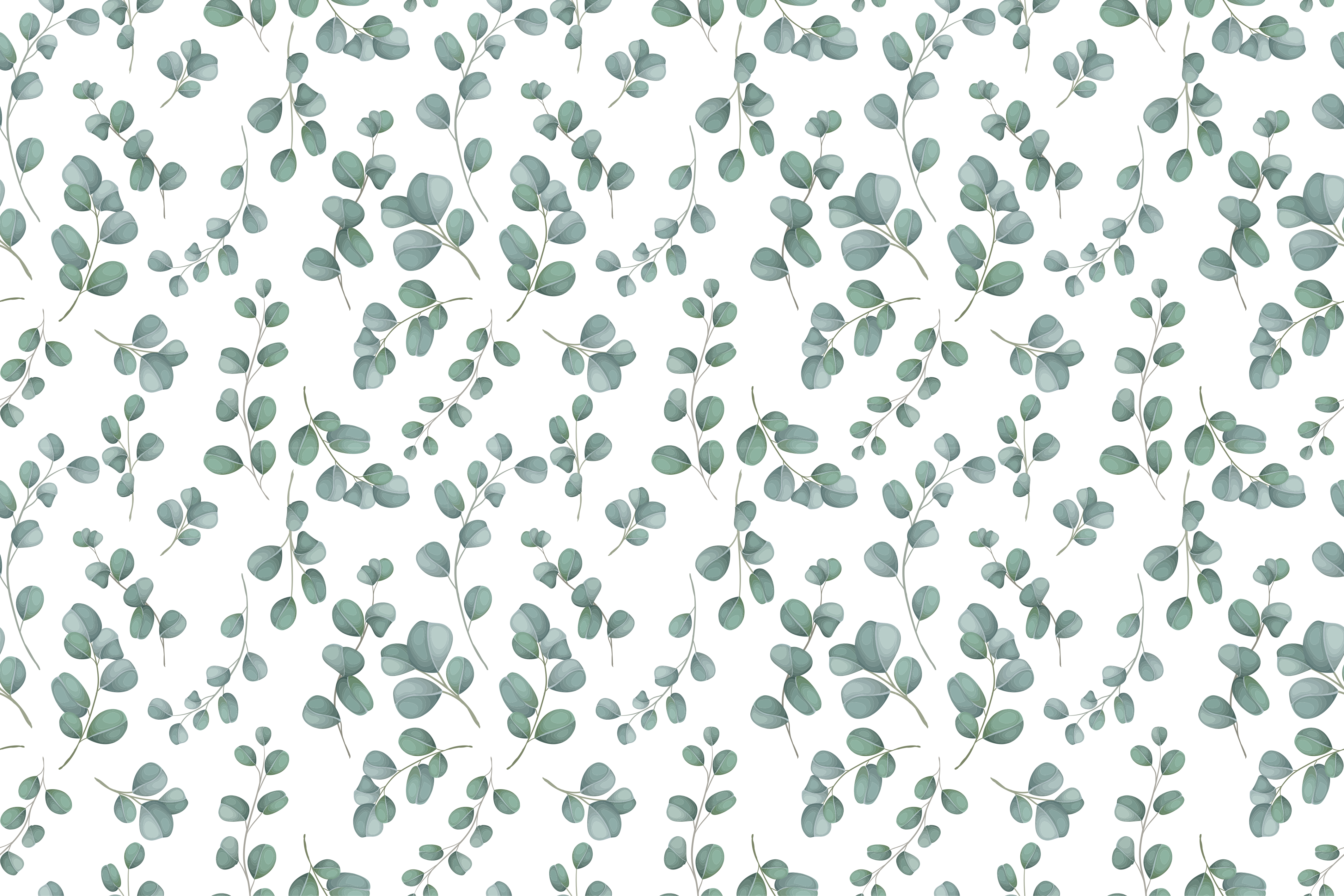 Elegantiškas žalumos raštas gėlių rašto kilimėlis - „Tenstickers“