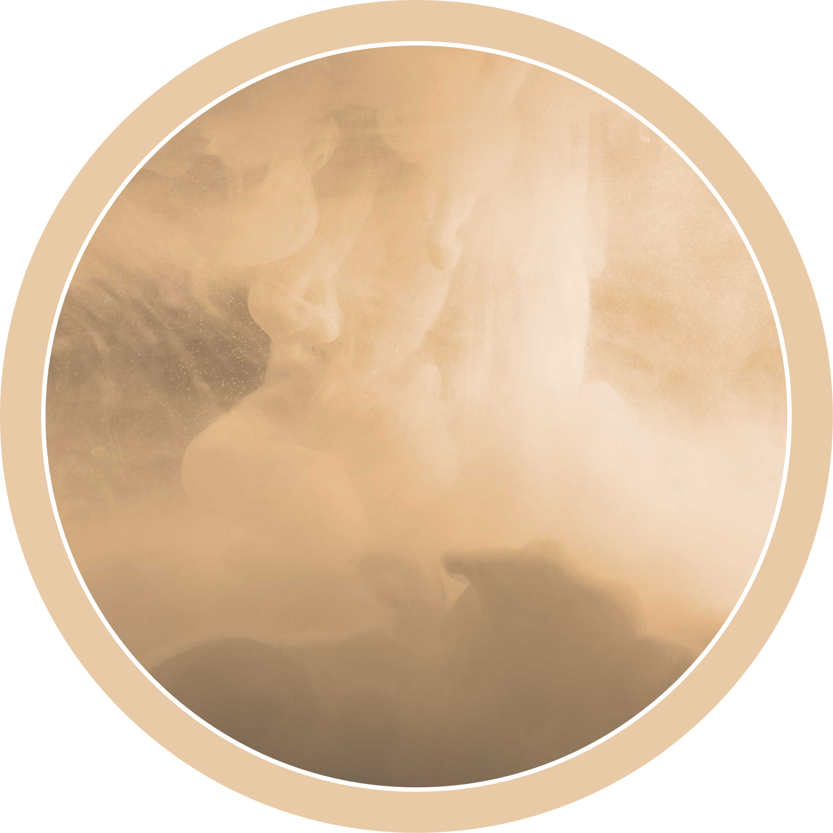 švelnios kreminės bangos vonios kambario vinilo kilimėlis - „Tenstickers“