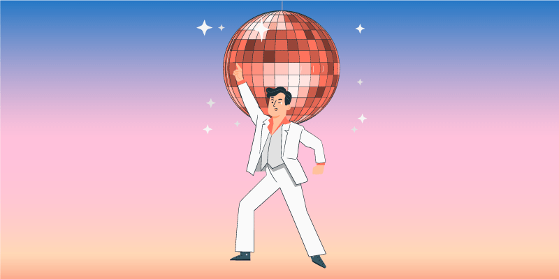 šokių vakarėlio atmosfera vinilinis kilimėlis - „Tenstickers“