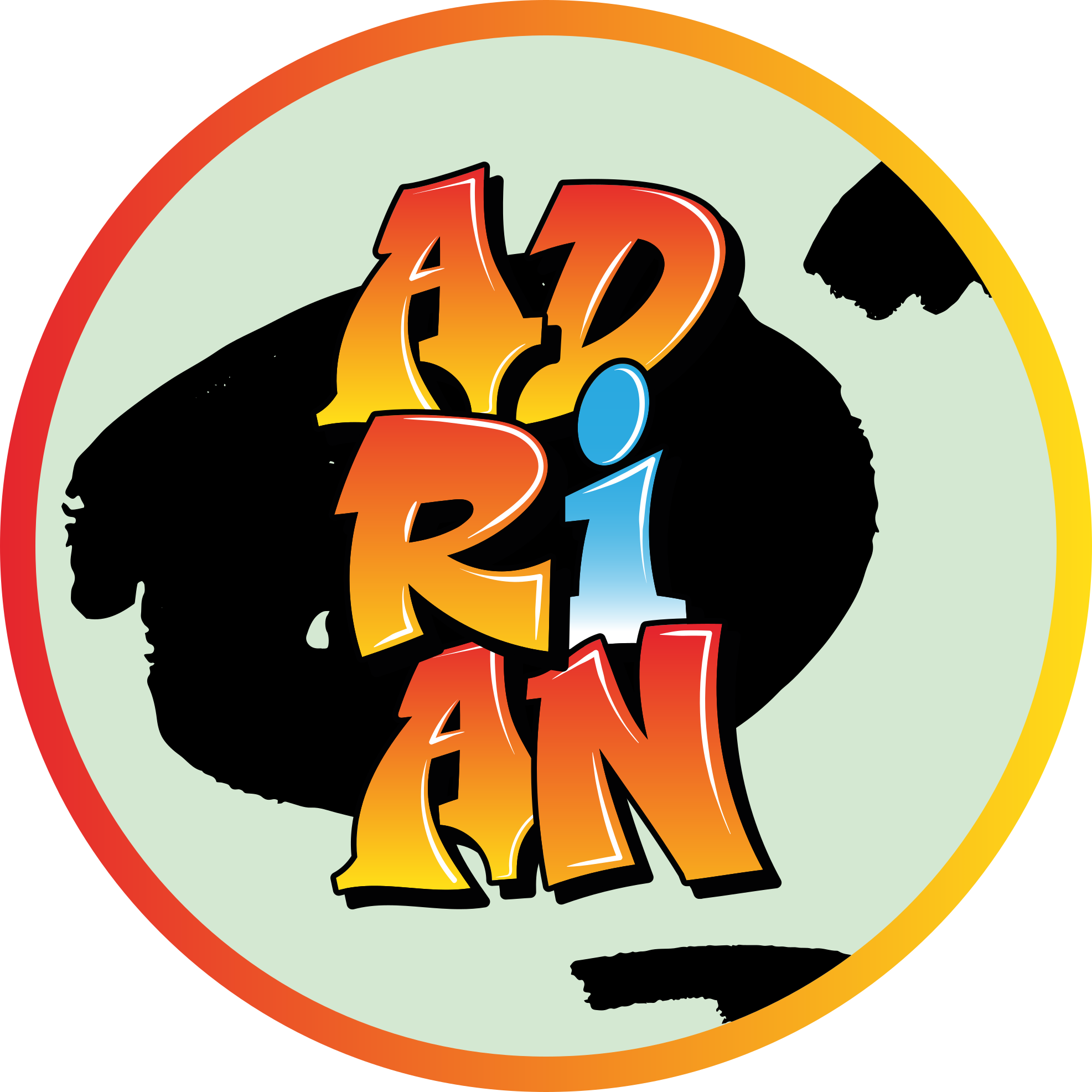 Spalvingas vardo dizainas vinyl kilimėlis su vardu - „Tenstickers“