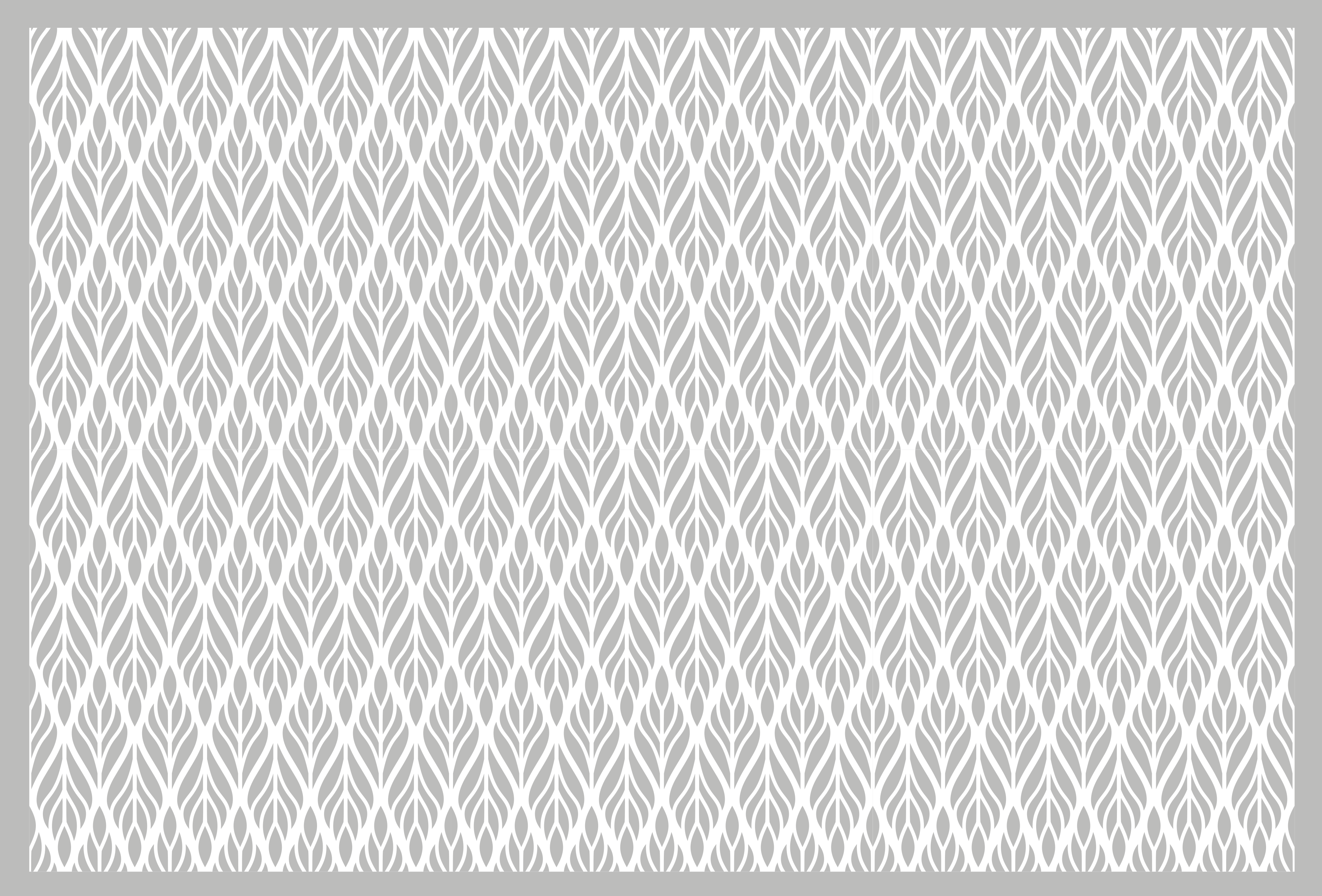 Pilkų lapų raštas modernus vinilinis kilimas - „Tenstickers“