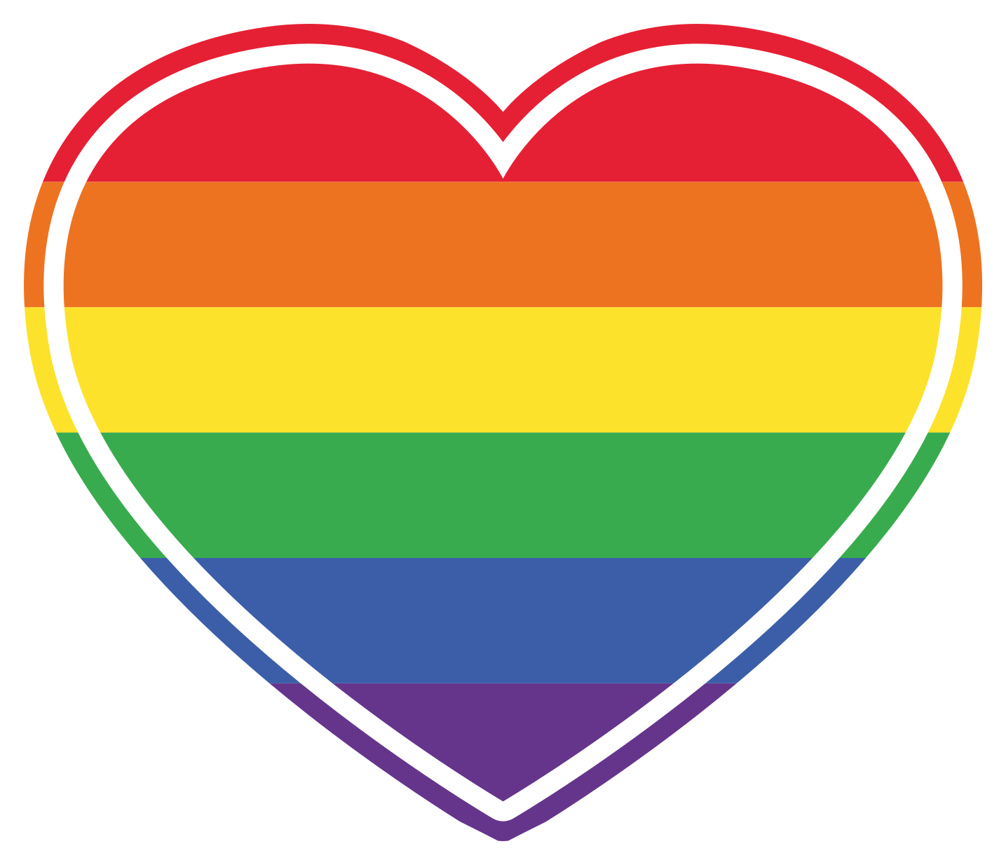 širdies vaivorykštės raštas tekstūrinis vinilinis kilima - „Tenstickers“