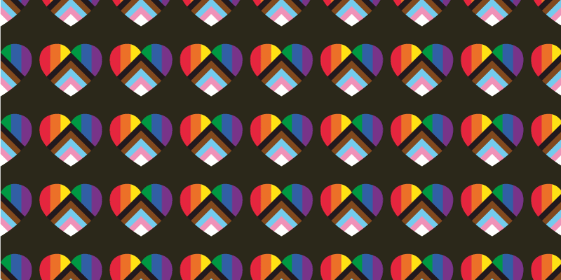 Spalvingi širdies raštai paaugliams vinilo kilimėlis - „Tenstickers“