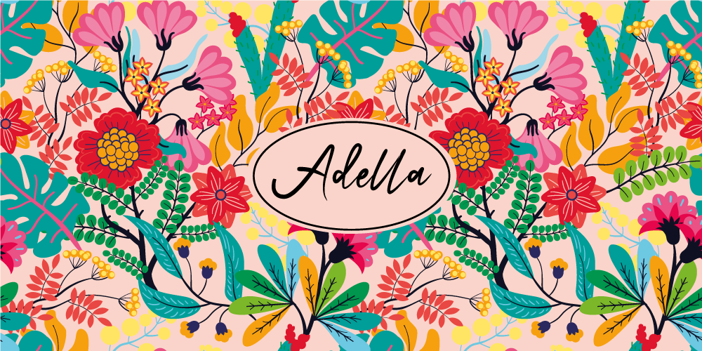 Gėlių dizainas pagal užsakymą vinilo kilimėlis miegamajam - „Tenstickers“