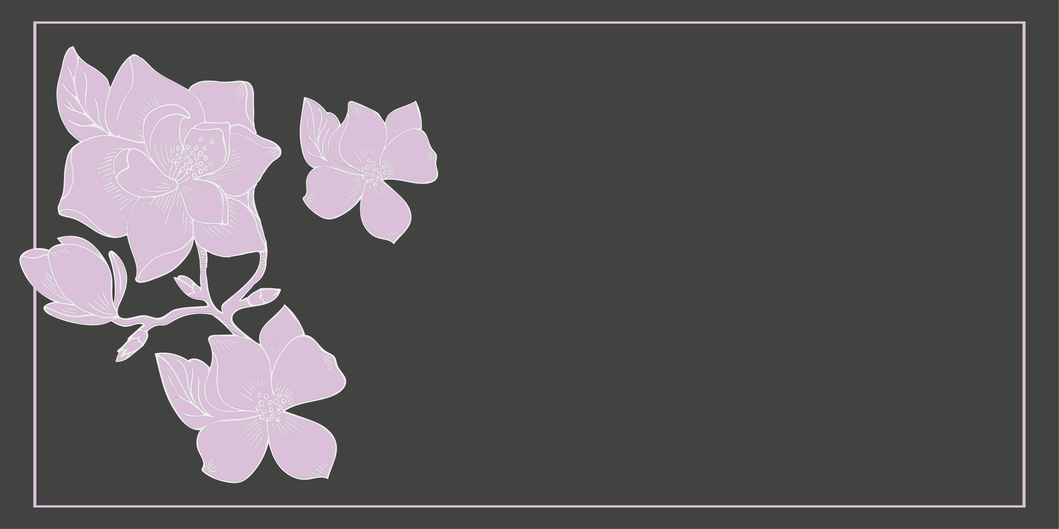 Gėlių rašto kilimėlis rožinėms kompozicijoms - „Tenstickers“