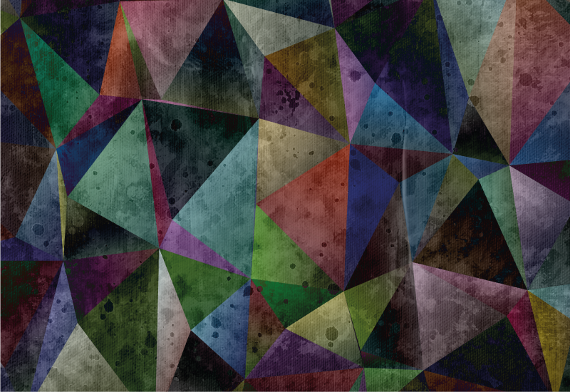 Pikaso stiliaus spalvų gylio raštas modernus kilimas - „Tenstickers“