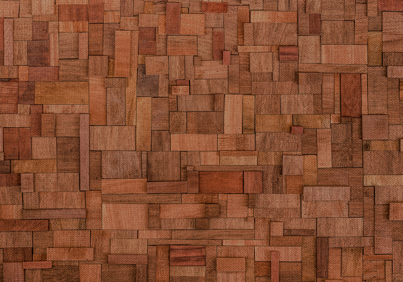 šilto bloko raštas medžio efekto kilimas - „Tenstickers“