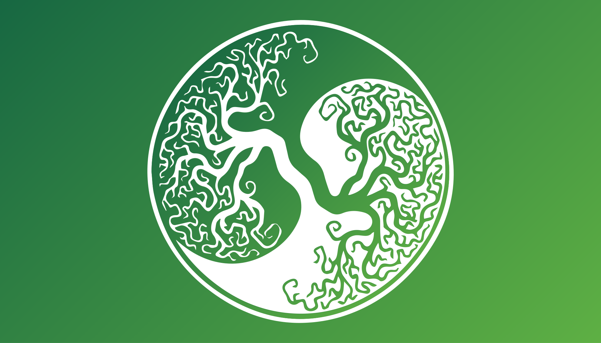 Medžio silueto ratas gamtos vinilinis kilimas - „Tenstickers“