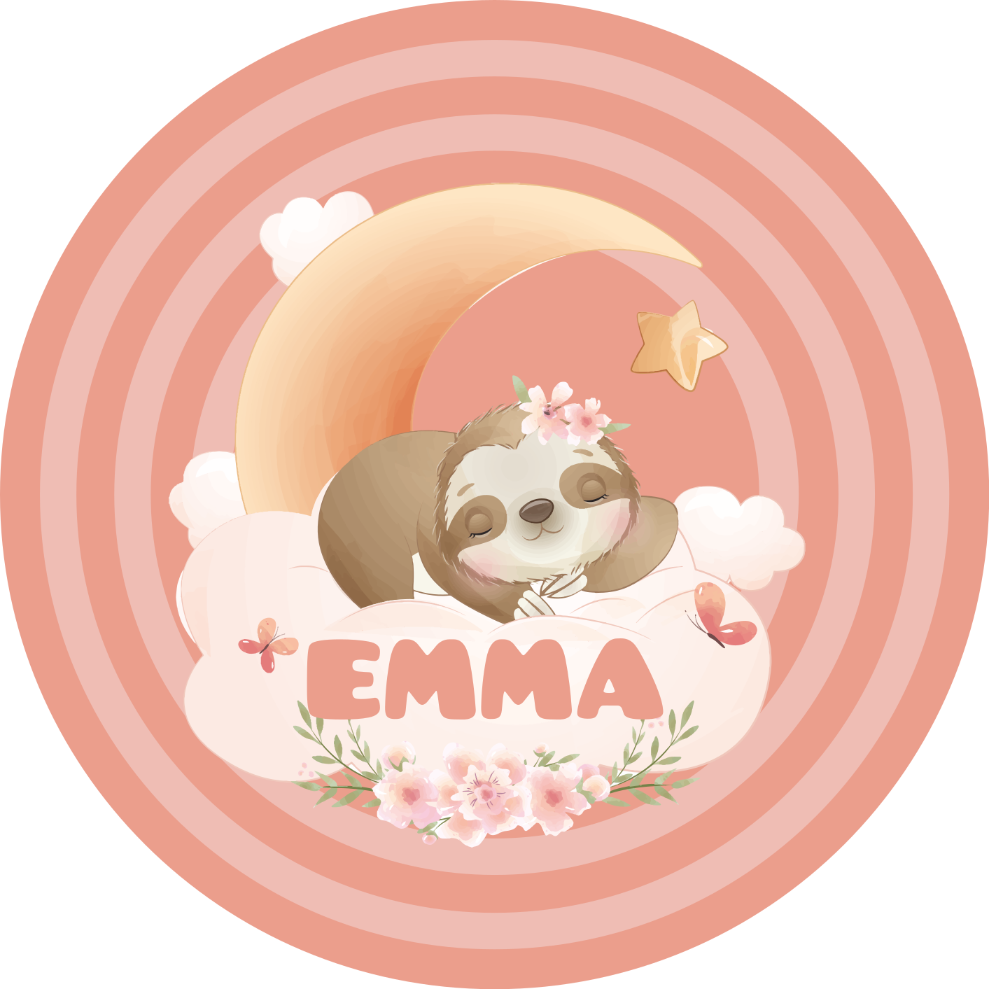 Mielas tinginio dizainas vinyl kilimėlis su vardu - „Tenstickers“