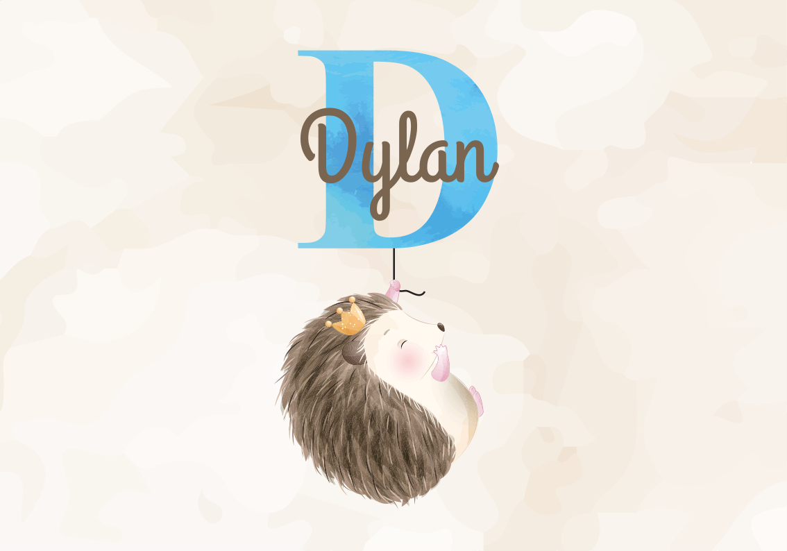 Mieli gyvūnai ežiukas kūdikių žaidimo kilimėlis - „Tenstickers“