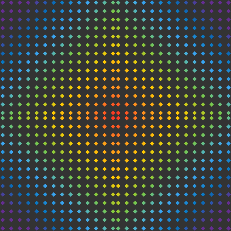 Vaivorykštės deimanto dizainas paaugliams vinilo kilimėlis - „Tenstickers“