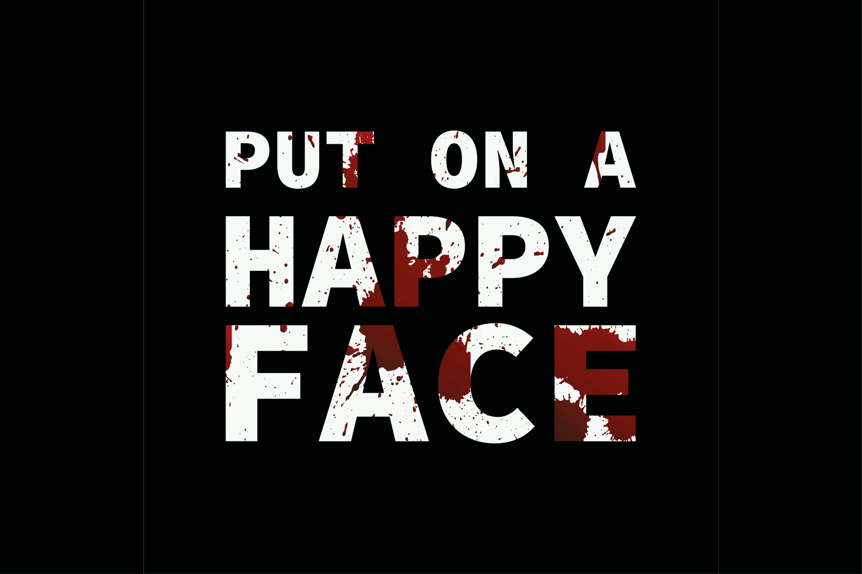 Uždėti ant veido vinilo kilimėlas su frazėmis - „Tenstickers“