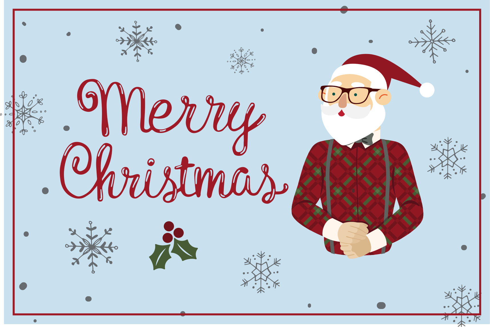 Linksmas kalėdų senelio sveikinimas halloween kilimėlis - „Tenstickers“