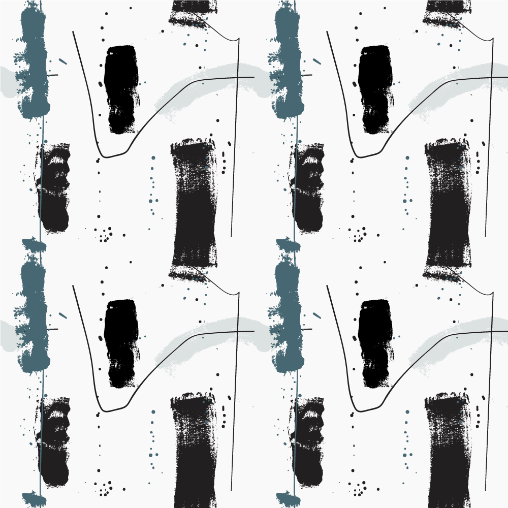 Linijinės abstrakčios formos minimalistinis kilima - „Tenstickers“