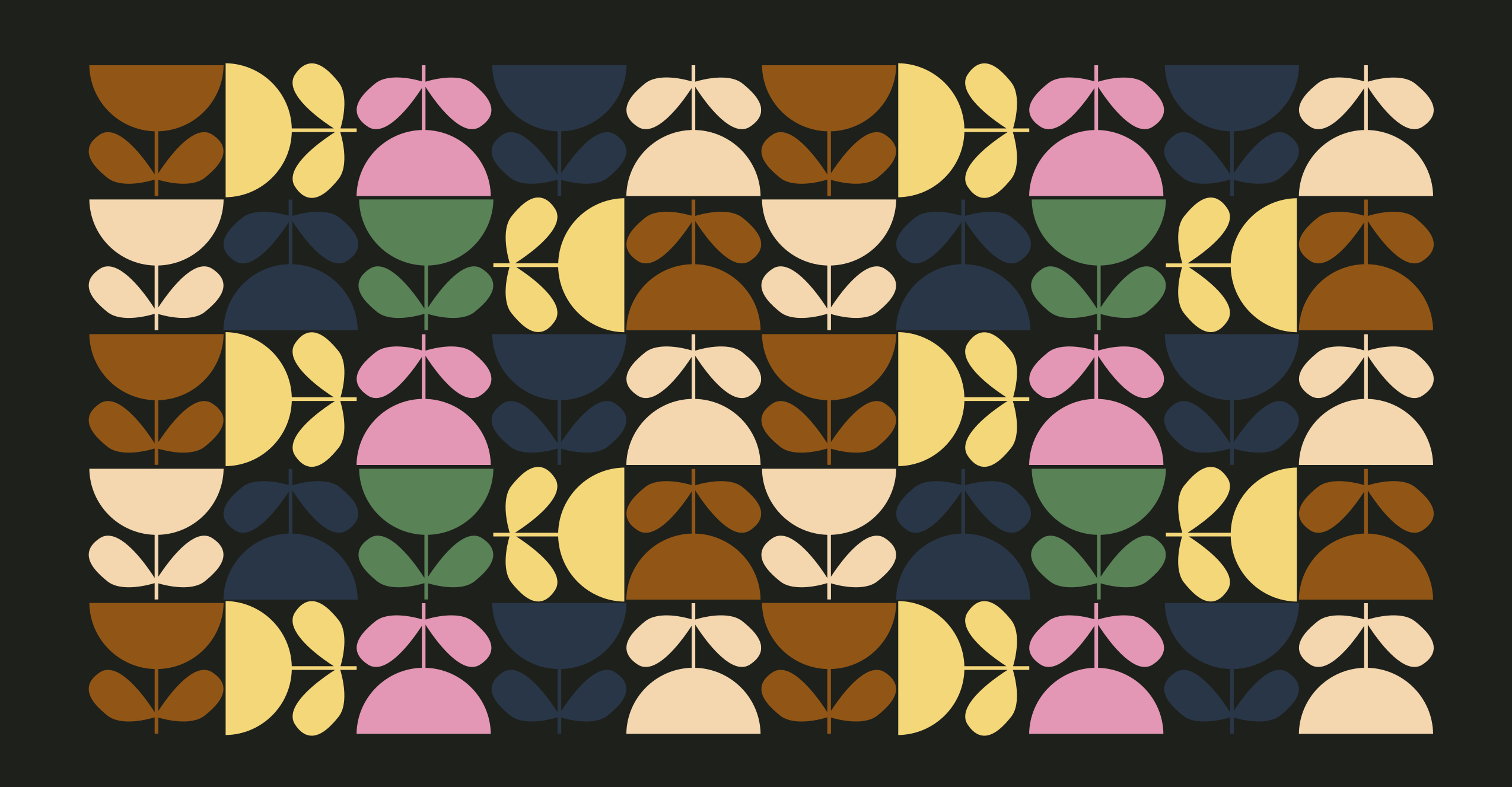 Ryškūs lapų motyvai vinyliniai kilimas su plytelių imitacija - „Tenstickers“