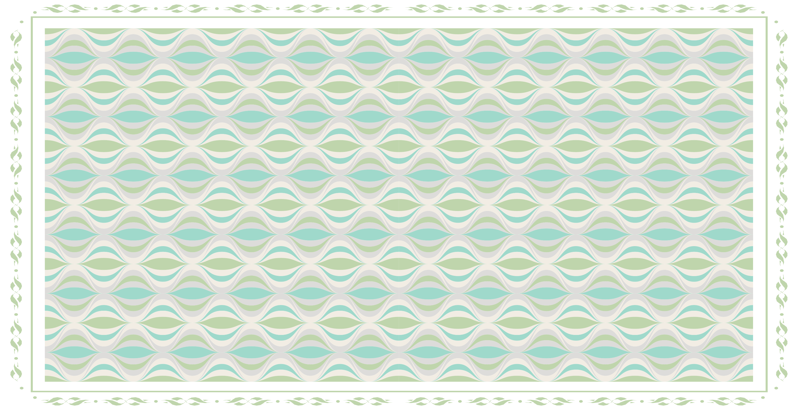 Vingiuotas motyvas vinyliniai kilimas su plytelių imitacija - „Tenstickers“