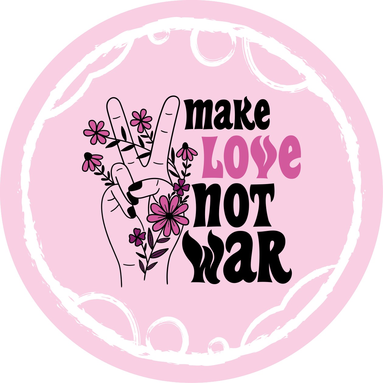 Taikios meilės žinutė vinilo kilimėlas su frazėmis - „Tenstickers“